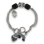 Bracelet by Mariana Woman Gorgeous Jet and Clear Swarovski Crystals