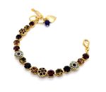 Bracelet by Mariana Woman Glamorous Purple and Topaz Swarovski Crystals - Image 2