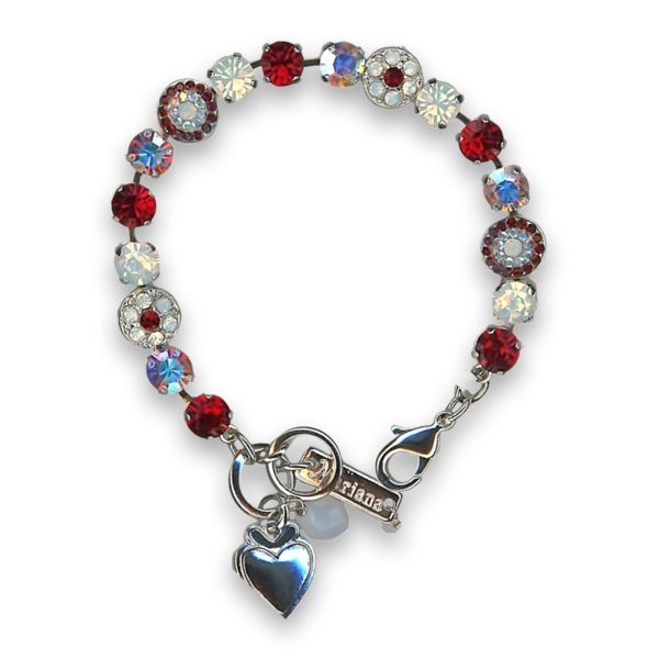 Bracelet by Mariana Woman Stunning Siam and Opal Swarovski Crystals