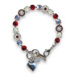 Bracelet by Mariana Woman Stunning Siam and Opal Swarovski Crystals - Image 2