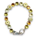 Bracelet by Mariana Woman Charming Lime and Topaz Swarovski Crystals - Image 3