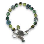 Bracelet by Mariana Woman Charming Green and Opal Swarovski Crystals - Image 2
