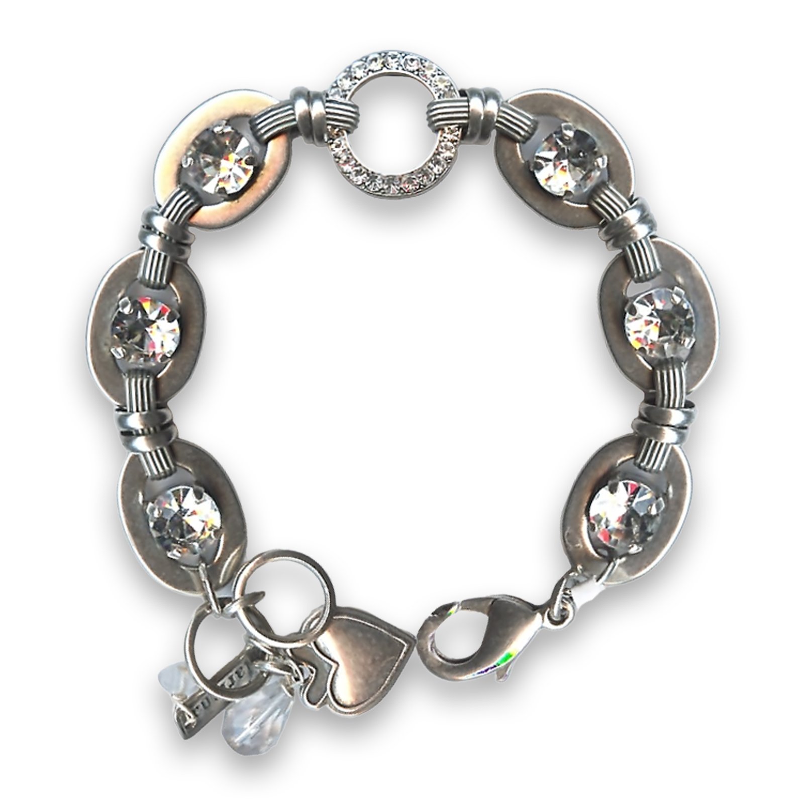 B-40831-001-SP (1) Bracelet by Mariana Woman Timeless Clear Swarovski Crystals - Image 1
