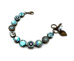 Bracelet By Mariana Woman Timeless Moonlight and Aquamarine Swarovski Crystals