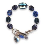Bracelet by Mariana Woman Luxurious Royal Blue and Purple Swarovski Crystals - Image 2