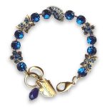 Bracelet by Mariana Woman Butterfly Capri Blue Swarovski Crystals - Image 2