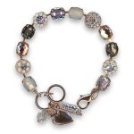 Bracelet by Mariana Woman Gorgeous Peach and Black Diamond Swarovski Crystals - Image 3