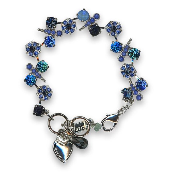 Bracelet By Mariana Woman Sophisticated Sapphire and Indicolite Swarovski Crystals