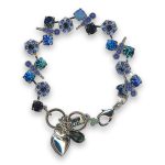 Bracelet By Mariana Woman Sophisticated Sapphire and Indicolite Swarovski Crystals - Image 2