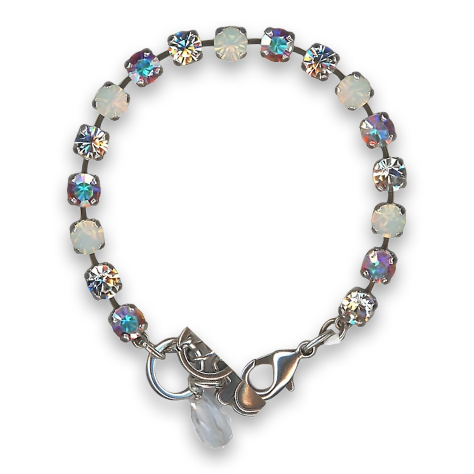 B-4430-001-SP (1) Bracelet by Mariana Woman Glitzy AB and Clear Swarovski Crystals - Image 1