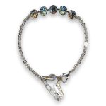 Bracelet by Mariana Woman Fab Black Diamond and Greige Swarovski Crystals - Image 2