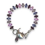 Bracelet by Mariana Woman Glamorous Pink and Purple Swarovski Crystals - Image 3