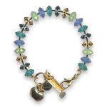 Bracelet by Mariana Woman Charming Golden and Opal Swarovski Crystals - Image 3