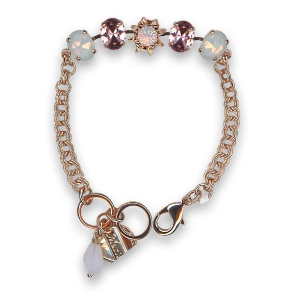Bracelet by Mariana Woman Fab Floral Rose and Opal Swarovski Crystals