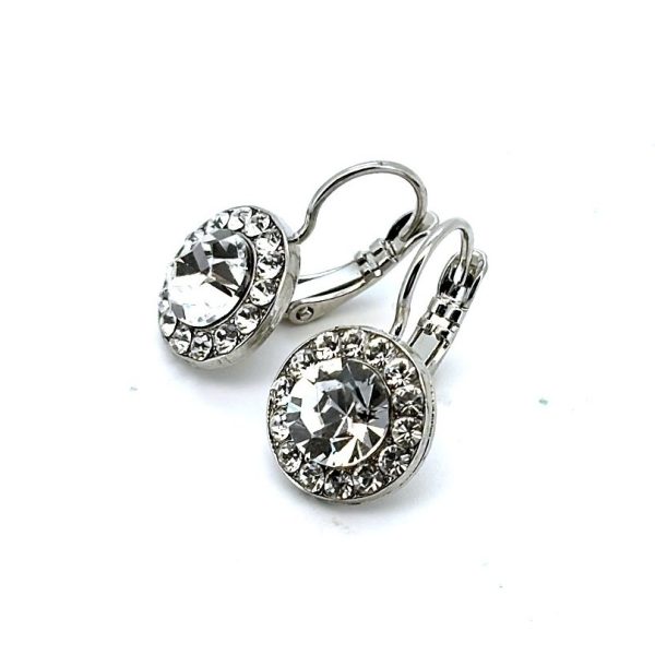 Earrings By Mariana Woman Shimmering Clear Swarovski Crystals - Rhodium