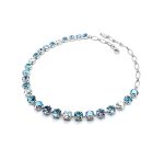 Necklace By Mariana Woman Beautiful Aquamarine and Sapphire  Swarovski Crystals