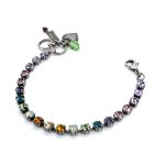 Bracelet by Mariana Woman Beautiful Purple and Aqua Swarovski Crystals-SP - Image 2