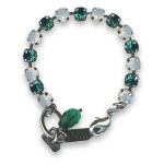 Bracelet by Mariana Child Size Beautiful Blue Zircon and Opal Swarovski Crystals - Image 2