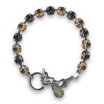 Bracelet by Mariana Child Size Opulent Black Diamond and Peach Swarovski Crystals - Image 2