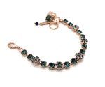 Bracelet By Mariana Woman Floral Sapphire Swarovski Crystals - Image 3