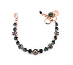 Bracelet By Mariana Woman Floral Sapphire Swarovski Crystals