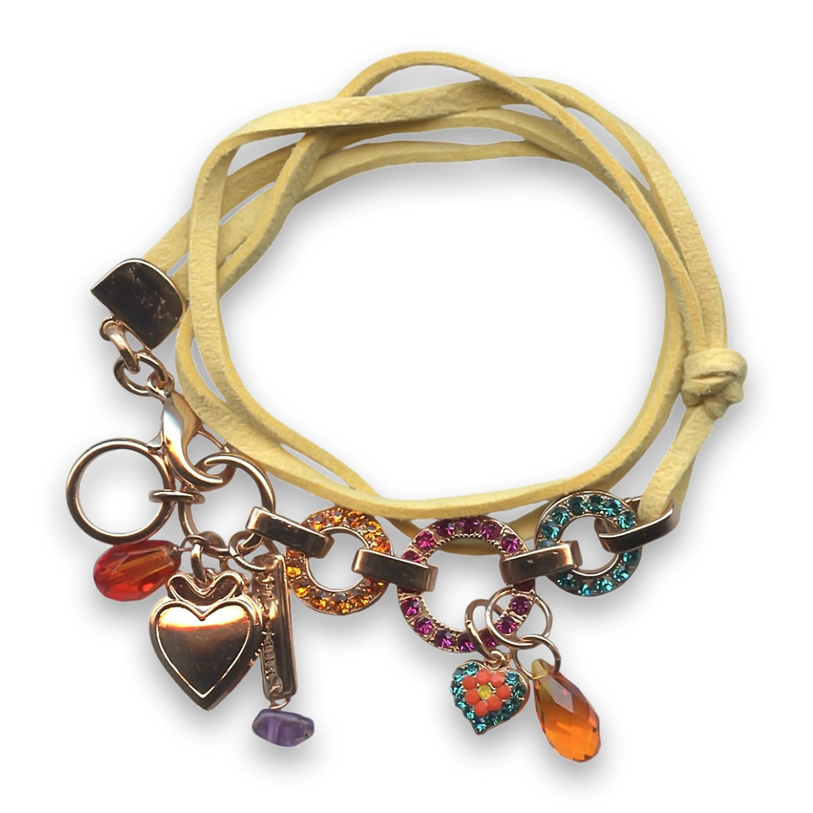 B-4039-1077-RG (1) Bracelet by Mariana Woman Sassy Orange and Blue Swarovski Crystals - Image 1