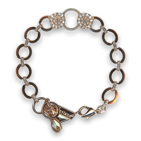 Bracelet by Mariana Woman Timeless Clear and Pearl Swarovski Crystals