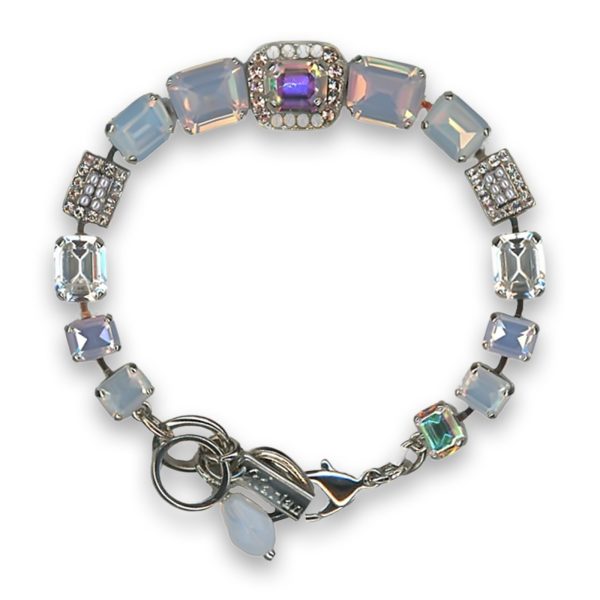 Bracelet by Mariana Woman Shimmering AB and Opal Swarovski Crystals
