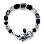 Bracelet by Mariana Woman Sophisticated Blue and Opal Swarovski Crystals - Image 2