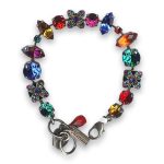 Bracelet by Mariana Woman Alluring Blue and Topaz Swarovski Crystals - Image 3