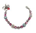 Bracelet by Mariana Woman Lovely Pink and Aquamarine Swarovski Crystals - Image 2