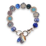 Bracelet by Mariana Woman Gorgeous Blue and Purple Swarovski Crystals - Image 2