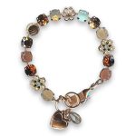 Bracelet by Mariana Woman Exquisite Opal and Brown Swarovski Crystals - Image 3