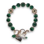 Bracelet by Mariana Woman Precious Emerald Swarovski Crystals - Image 2
