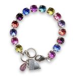 Bracelet by Mariana Woman Colorful Swarovski Crystals