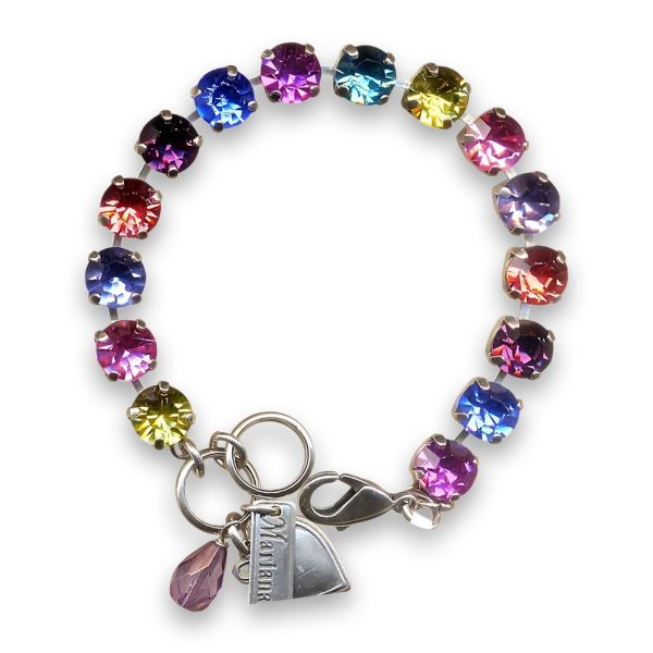 Bracelet by Mariana Woman Colorful Swarovski Crystals
