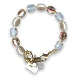 Bracelet by Mariana Woman Refined Pearl and Golden Swarovski Crystals - Image 3