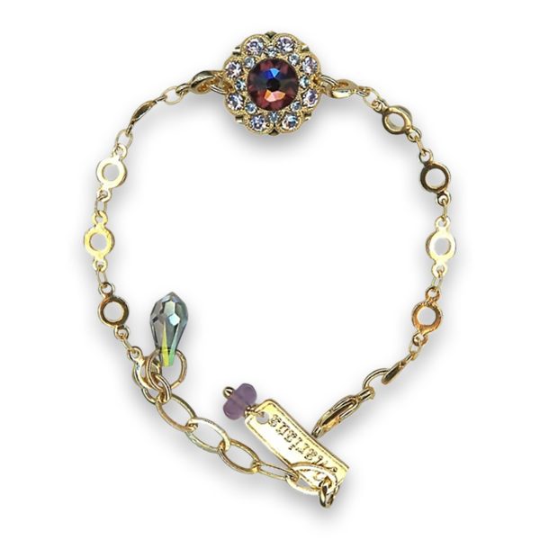 Bracelet by Mariana Woman Radiant Vitral and Purple Swarovski Crystals