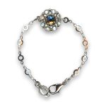 Bracelet by Mariana Woman Sparkling Moonlight and Black Diamond Swarovski Crystals - Image 3
