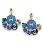 Earrings by Mariana Woman Sophisticated Sapphire and Ocean Swarovski Crystals