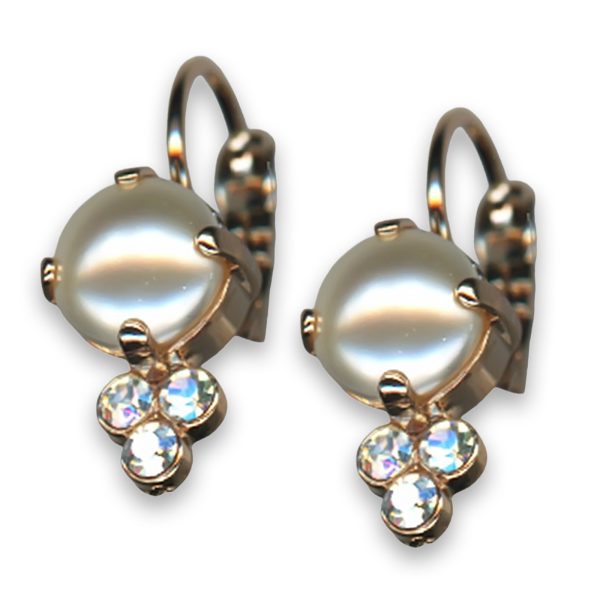 Earrings by Mariana Woman Timeless Pearl and Moonlight Swarovski Crystals