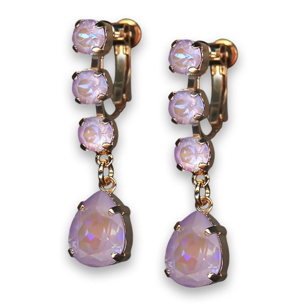 Earrings by Mariana Woman Glamorous Sun Kissed Lavender Swarovski Crystals