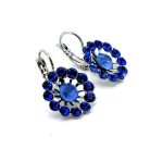 Earrings by Mariana Woman Gorgeous Sapphire and Ocean Swarovski Crystals - Image 3