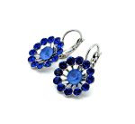 Earrings by Mariana Woman Gorgeous Sapphire and Ocean Swarovski Crystals