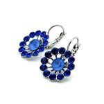 Earrings by Mariana Woman Gorgeous Sapphire and Ocean Swarovski Crystals