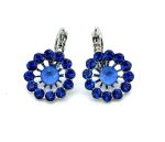 Earrings by Mariana Woman Gorgeous Sapphire and Ocean Swarovski Crystals - Image 2