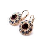 Earrings By Mariana Woman Glamorous Amethyst and Vitral Swarovski Crystals