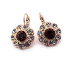 Earrings By Mariana Woman Glamorous Amethyst and Vitral Swarovski Crystals - Image 2