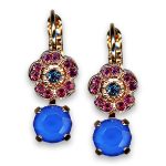 Earrings by Mariana Woman Beautiful Rose and Capri Swarovski Crystals