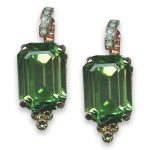 Earrings by Mariana Woman Lustrous Green Swarovski Crystals - Image 3